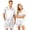 White, variant on Hkoxplj Couple Matching Pajamas Sets Silk Short Sleeve Button Down Sleepwear Satin Pjs Shorts Set Soft Loungewear