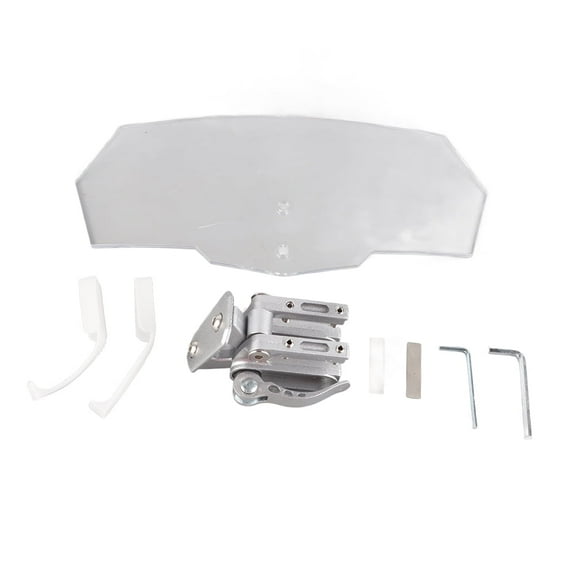 VOBOR Motorcycle Windshield, Clear Transparent Color Smooth Edges Wind Deflector Universal for Motorbike