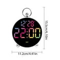 thumbnail image 5 of YIEMEEN Modern LED Clock With Integrated Alarm Table Clocks for Living Room Office, 5 of 15
