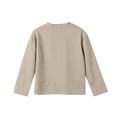 thumbnail image 4 of CCRFTGI Long Sleeve for Child Boys Waffle Size 7 Casual Blouses Tops Warm Soft Fall Spring T Shirts Crewneck Basic Tops Beige 12-13 Years, 4 of 5
