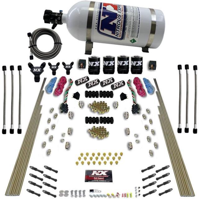 Nitrous Express 8 CYL DRY DIRECT PORT, DUAL STAGE, 4 SOLENOIDS, WITH
