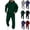 Dark Green, variant on Men's Hoodie Tracksuit 2 Pieces Set Athletic Casual Hooded Sweatshirt and Joggers Set Sweatsuit Outfits