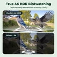 thumbnail image 3 of Kiwibit Solar Smart Bird Feeder with Camera, 8MP 4K UHD Video, Long Battery Life, AI Identify 10000+ Species, Ideal Gifts for Bird Lovers, Green, 3 of 11