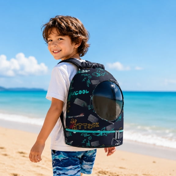 Waterproof Sports Backpack Wet Dry Separation Bag Lightweight Drawstring Swim Bag Portable Travel Gym Backpack For Swimming Beach Pool Outdoor Sports