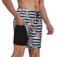 thumbnail image 3 of Daiia Popcorn Mens Swim Trunks Swim Shorts Quick Dry Swim Shorts with Mesh Lining Pockets-Small, 3 of 9