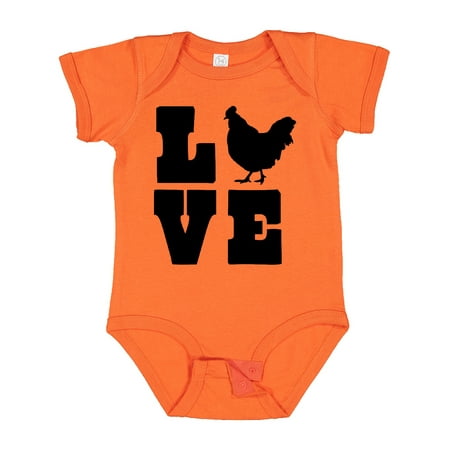 

Inktastic Love Chickens Gift Baby Boy or Baby Girl Bodysuit
