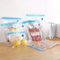 thumbnail image 4 of 20Pcs Reusable Vacuum Food Storage Bags with Manual Pump, 15 Household Sizes, Food-Grade Transparent Bags for Fruit, Cooked Food & Fridge Storage, Random Color, Kitchen Accessories, 4 of 7