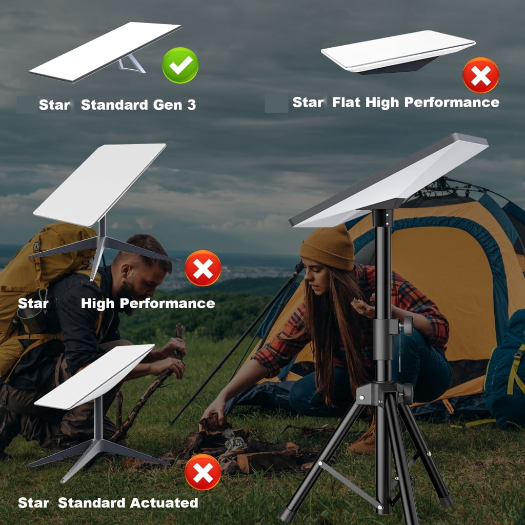 Sinyiin Tripod Stand with Pipe Adapter for Satellite Gen 3 Height Adjustable Mount, Accessories