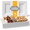 thumbnail image 1 of Exquisite 12.75 Inch. White Rectangular Premium Plastic Plates - 40 Count, 1 of 5