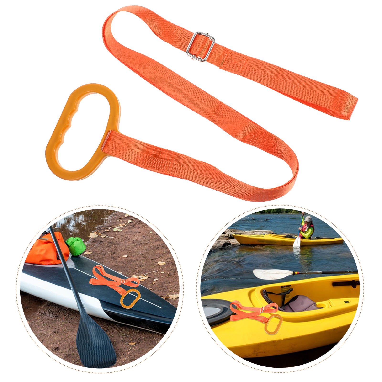 LOLIPPYY Reusable Orange Nylon Webbing Deer Carrier Strap Adjustable Sturdy Hunting Accessories