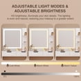 thumbnail image 6 of Bedroom Furniture Set - Includes Queen Bed Frame, Nightstands Set of 2, 5-Drawer Dresser & Vanity Desk - Modern Storage Solution for Stylish Home Decor, Beige/White, 6 of 12