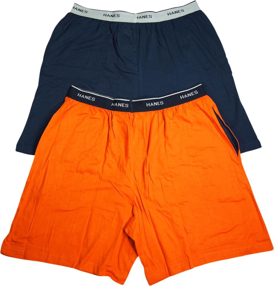 Hanes Mens 2-Pack Knit Sleep Pajama Drawstring Shorts
