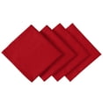 thumbnail image 2 of House of Orlo Dinner Cotton Napkins, 4 Pack, 17"x17", Red, 2 of 6