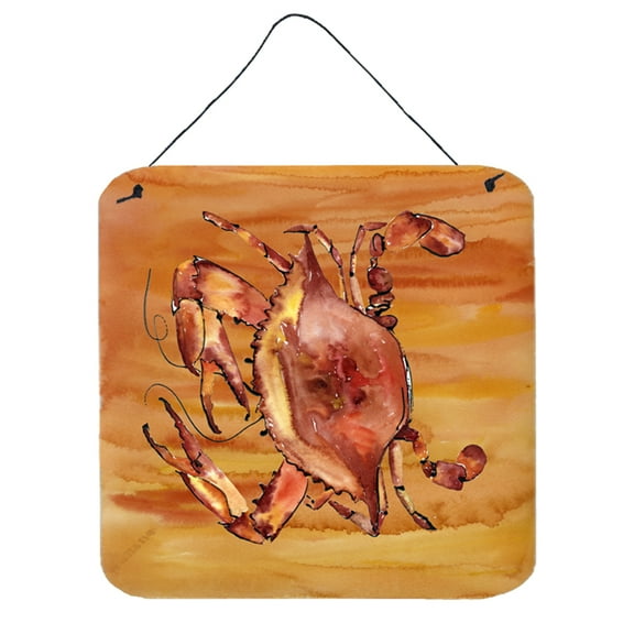 Carolines Treasures 8139DS66 Crab Wall or Door Hanging Prints 6HX6W multicolor