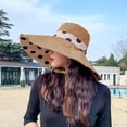 thumbnail image 3 of YooGuoGuo Women's Wide Brim Sun Hat with Wind Lanyard UPF 50+ Sun Protective Summer Hat Packable Bucket Hat Beach Cap, 3 of 6