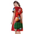 thumbnail image 3 of Sigee Mario Cm for Women's Short Sleeve Dress Relaxed Fit Dress with Pockets, 3 of 7