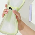thumbnail image 3 of Mesh Zipper Mesh Pouch, Multifunctional Clear Pencil Case Organizer Stationery Storage Baggreen, 3 of 5