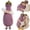Eggplant, Basic, variant on Okya Hugging Pillow for Adults, Heated Patting Okya Plush Long Pillow with Bluetooth Recording for Nighttime Rest