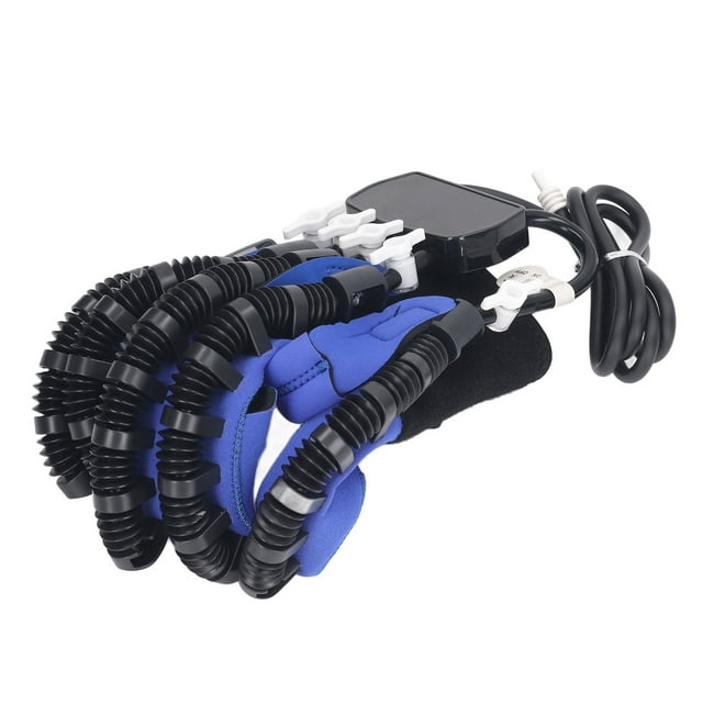 Gant de Rééducation des Doigts, Gant Robot de Récupération après AVC Prise US 100-240V pour Patient Hémiplégique pour Hôpital Main Gauche, Main Droite
