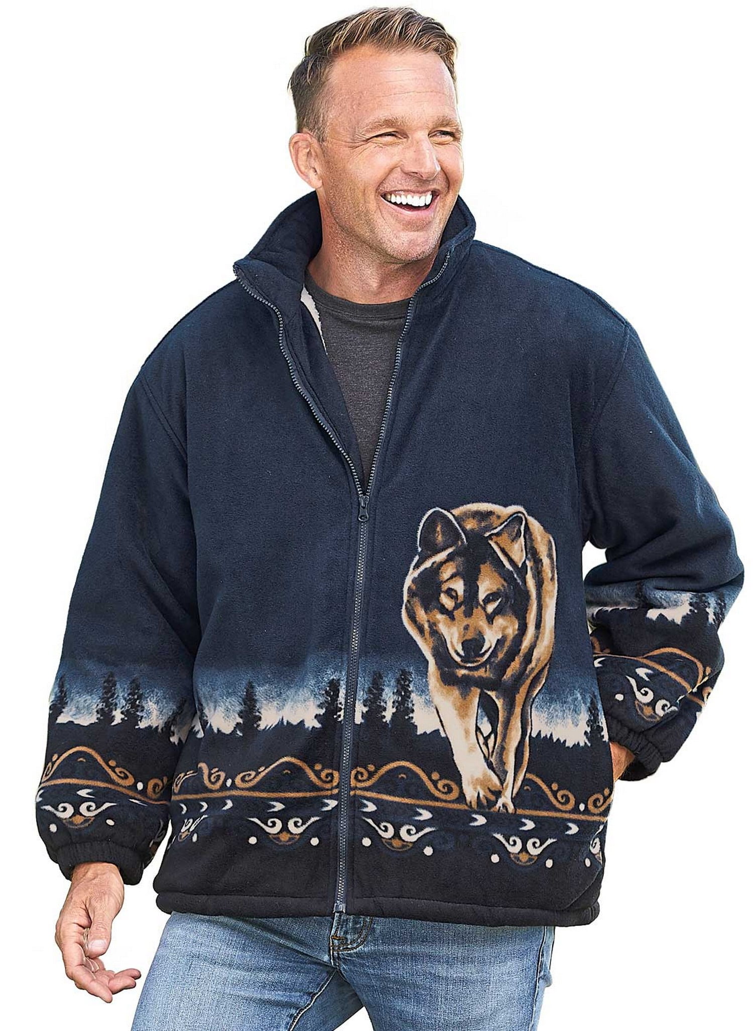 sherpa wolf jacket