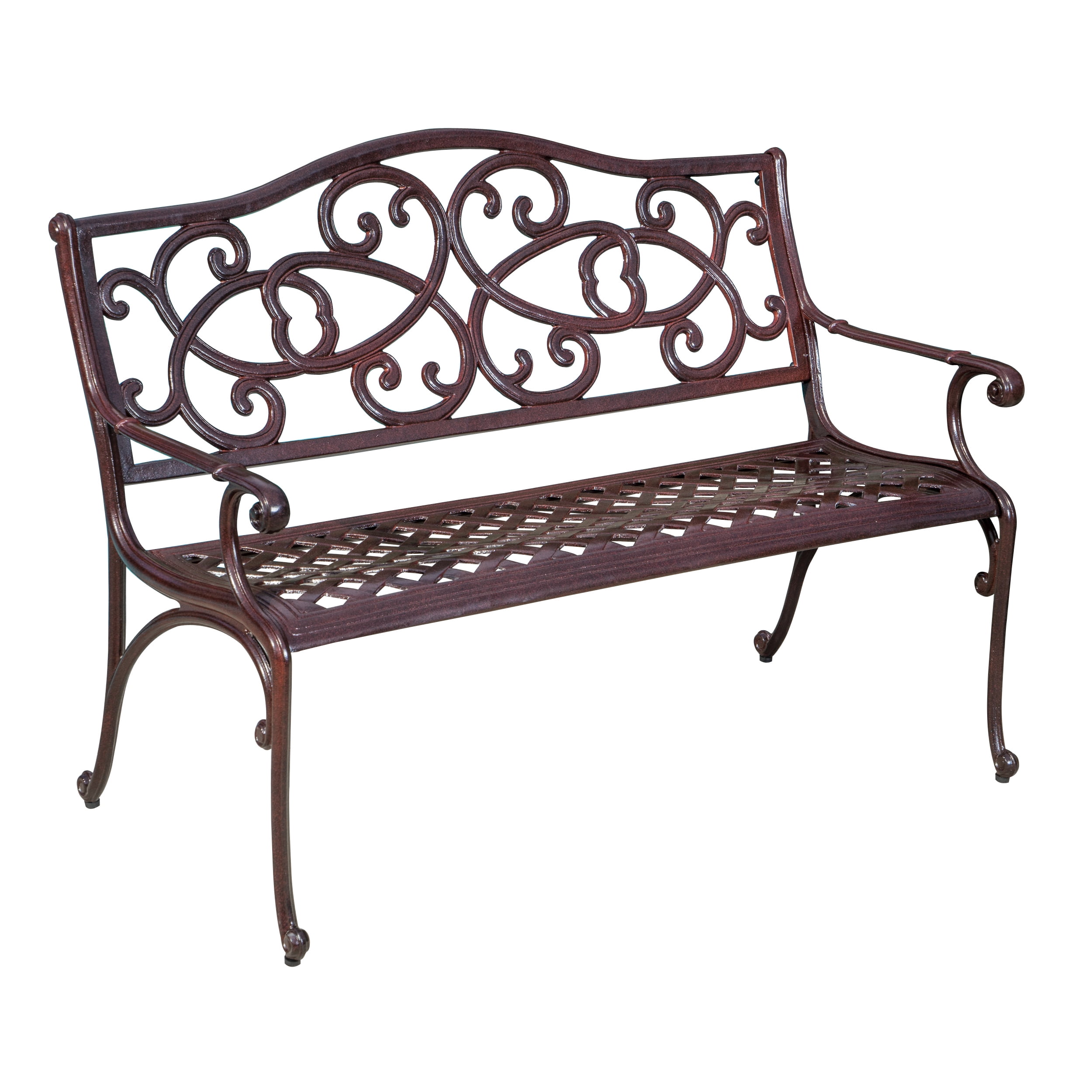 Copper Cast Outdoor Bench