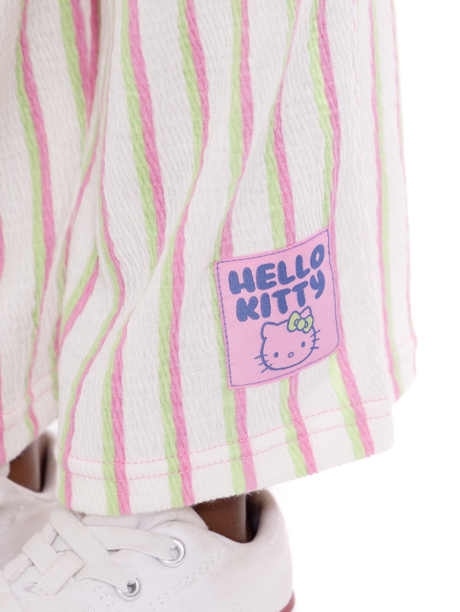 Hello Kitty Toddler Girls Graphic Tee and Stripe Pants Set, 2-Piece, Sizes 12M-5T