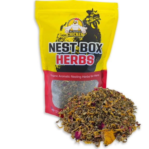 Organic Nest Box Herbs - Aromatic Nesting Herbs for Hens 6 oz