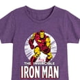 thumbnail image 3 of Marvel Iron Man - The Invincible Iron Man - Toddler And Youth Girls Fitted Short Sleeve Graphic T-Shirt, 3 of 5