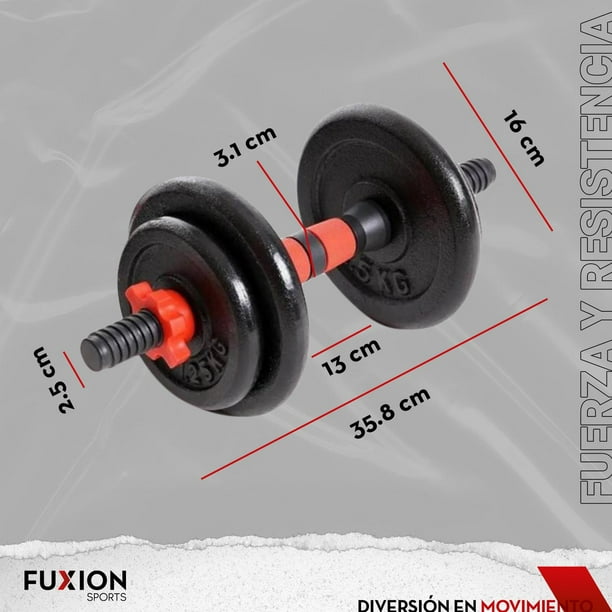 Mancuernas Ajustables Pesas Rusas 15 Kilos Set Mancuernas