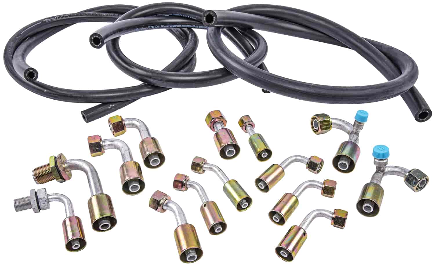 JEGS 130362 Air Conditioning Hose Kit Beadlock Works w/ HFC134a