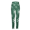 thumbnail image 5 of SwiftWear Women's Christmas Leggings High Waisted Xmas Holiday Print Yoga Pants Soft Workout Gym Tights, Green 2XL, 5 of 5