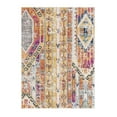thumbnail image 2 of 2â€™ x 15â€™ Gold and Ivory Distressed Tribal Runner Rug, 2 of 7