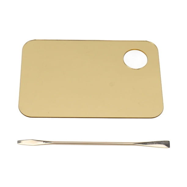 Gold Makeup Mixing Palette Foundation Palette with Spatula for Mixing