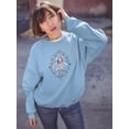 thumbnail image 2 of So Cute Quote Design Sweatshirt Women -Image by Shutterstock, Female 3X-Large, 2 of 4