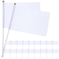 thumbnail image 2 of 20 Pcs Football Decor White Small Flags Custom Flags White Banner Party Events White Mini Flags On Sticks, 2 of 2