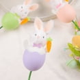 thumbnail image 6 of Twfbrm Easter Egg Rabbit Picks, Easter Decorations 14 inch Cute 3D Fluffy Bunny Branches Simulated Animal Cuttings Artificial Easter Egg Stems Spring Vase Filler for Home Party Flower Arrangement, 6 of 9
