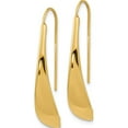 thumbnail image 2 of 14K Yellow Gold Jbsp's Polished Threader Earrings (34.85 X 6.72) Made In Italy le2194, 2 of 5