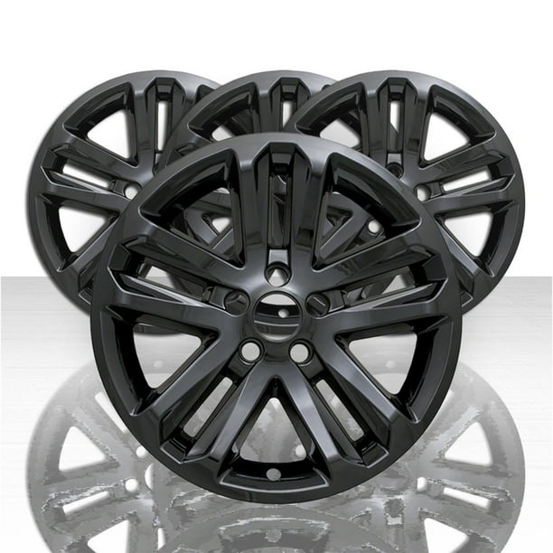 Set Of 4 18 5 Split Spoke Wheel Skins For 11 17 Ford Explorer Gloss Black Walmart Com Walmart Com