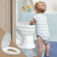 thumbnail image 2 of R&T Elongated Toilet Seat with Built in Potty Training Seat, Slow Close Oval Toddler Seat B1045, 2 of 9