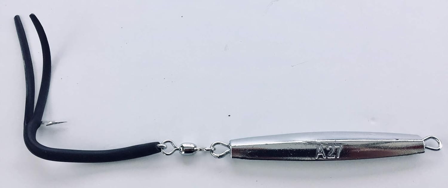 6- A-27 Ava Diamond Jigs 3 oz.with Split Tube Tail Hook