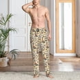 thumbnail image 6 of Haiem Marine Birds And Coastal Lighthouse Men's Pajama Pants Ultra Lightweight Pjs Bottoms Sleepwear Bottom Pants With Pocket Drawstring-Small, 6 of 7