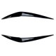 thumbnail image 1 of Faros delanteros de coche en negro brillante, cejas, párpados, pestañas, pegatinas para faros delanteros, serie 1 F, negro brillante, 1 of 5