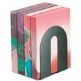 thumbnail image 2 of Officemate Magnetic Heavy-Duty Bookends, 10 x 8 x 8, Black, Set Of 2 (93186), 2 of 3