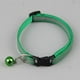 thumbnail image 1 of Collar reflectante para mascotas con correa nocturna ajustable de nailon negro para perros/gatos con cierre de velcro, 1 of 4