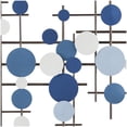 thumbnail image 4 of CosmoLiving by Cosmopolitan Blue Metal Overlapping Circle Geometric Wall Decor, 4 of 7