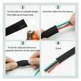 thumbnail image 5 of Expandable Braided Sleeve Tight High Density Wire Cable Insulated Protection Sheath, 5 of 7