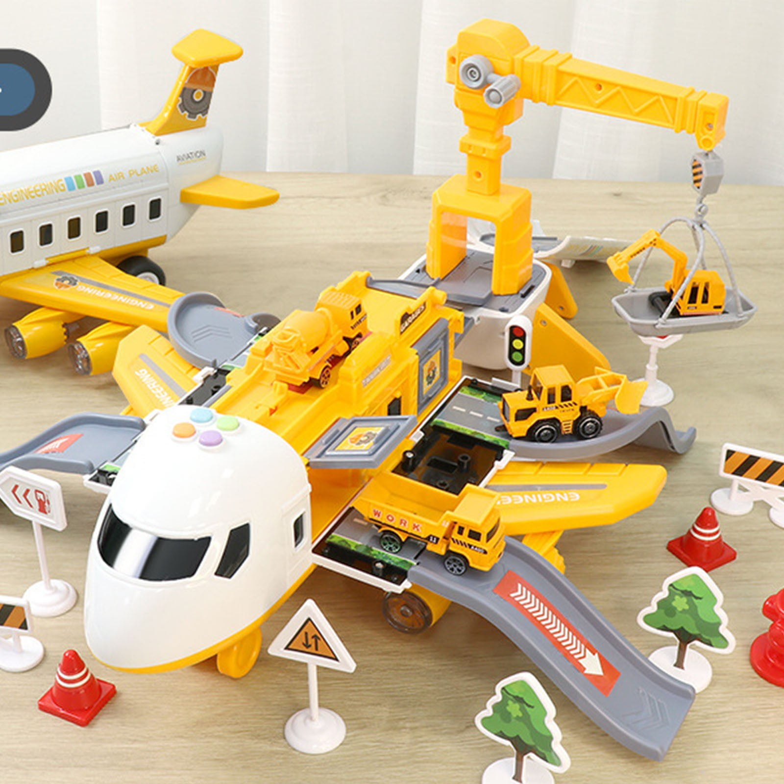 Rhybor Garage Voiture Enfants, Circuit Voiture de Parking pour, Enfants