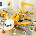 Storage Transport Plane Cargo Diecast Construction Vehicles And Playmat ...