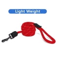 thumbnail image 5 of Pawtitas Reflective Dog Leash Large Rope Reflective Dog Leash 6 ft Paracord Lead Strong and Comfortable - Red Dog Leash, 5 of 8