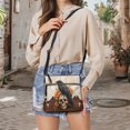 thumbnail image 5 of Tutolipy Gothic Crow Skull Pattern Shoulder Purse, Water-Resistant Satchel Bag Stylish Fashion Sling Bag for Dating Weekend Activities, 5 of 7